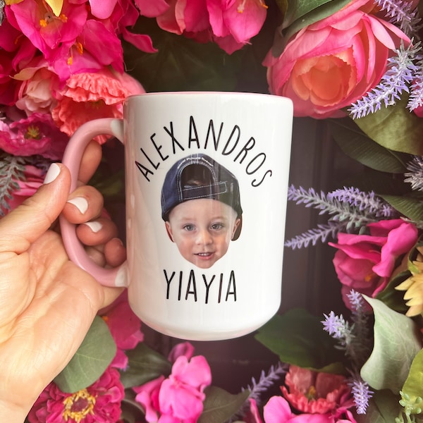 Custom Face Mug, Personalized Mug, Cup for Mom/Dad, Mug for Grandpa, Mug For Grandma, Grandchild Mug, Cute Gift for Her, Gift for Him