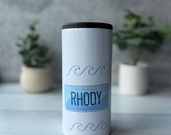 Enfriador de latas de 355 ml con temática de Rhode Island / Rhode Island / Cups4Cuties