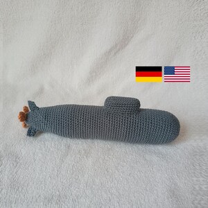 Häkelanleitung U-Boot Amigurumi, Pattern Submarine