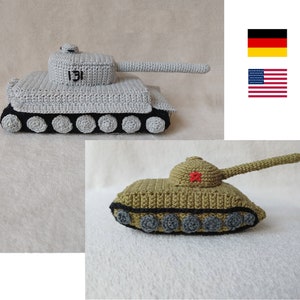 Crochet Pattern Bundle Tank Tiger 1 and T44
