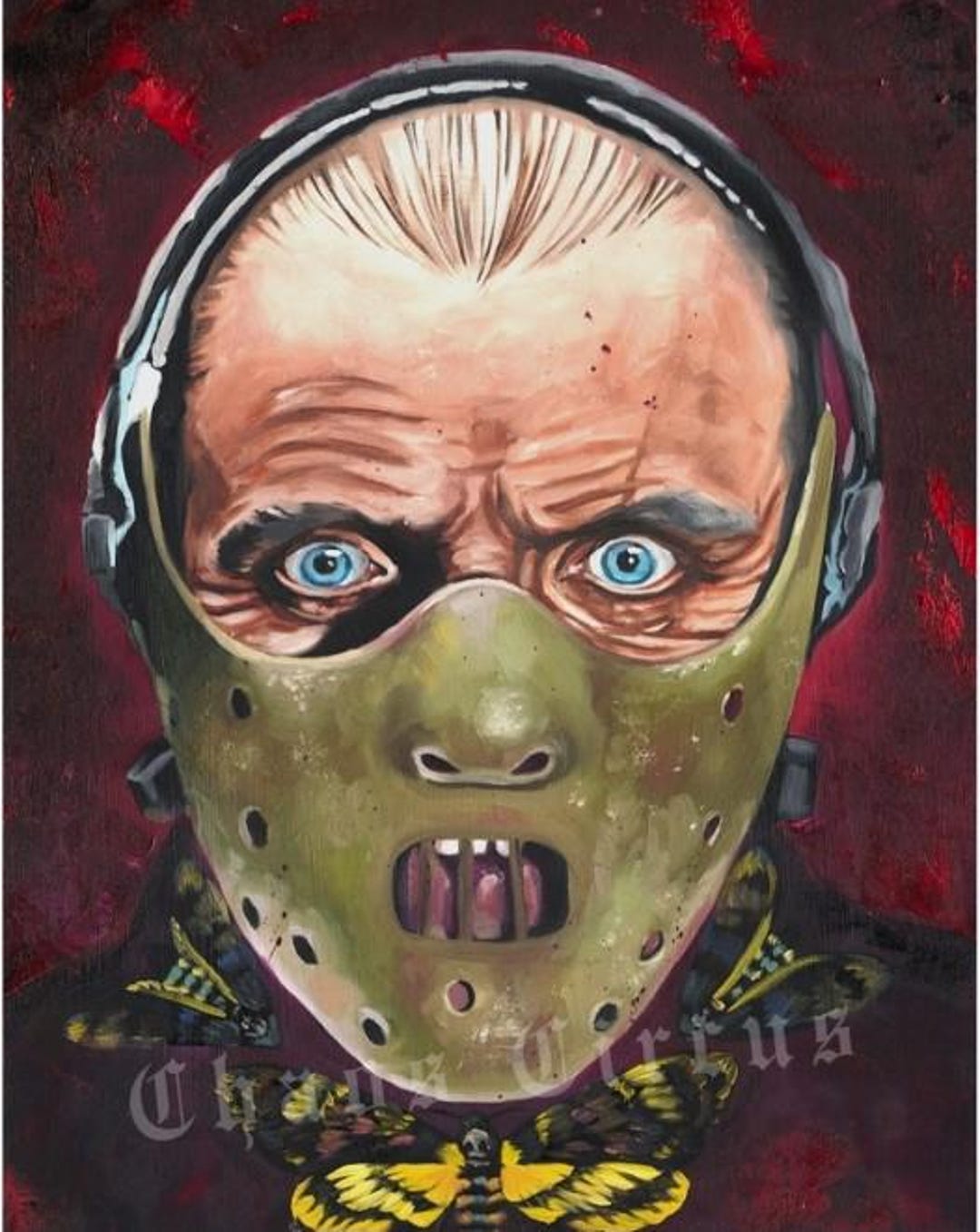 Hannibal Lecter Fine Art Giclee Print of Oil Painting Horror