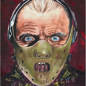 Hannibal Lecter Fine Art Giclee Print of Oil Painting Horror Silence of the Lambs Hannibal Wall Art Decor