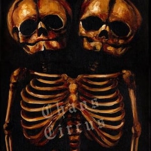 Gothic Oddity Painting Fine Art Print Wall Decor Art Fine Art Giclee Print Creepy Horror Gothic Original Oil Painting Art