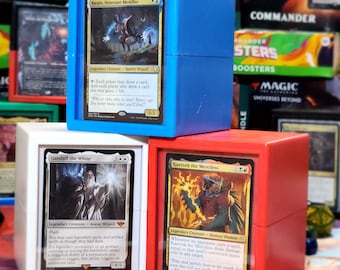 Magic the Gathering Deck Box mtg commander 100 Double Sleeved tcg accessories