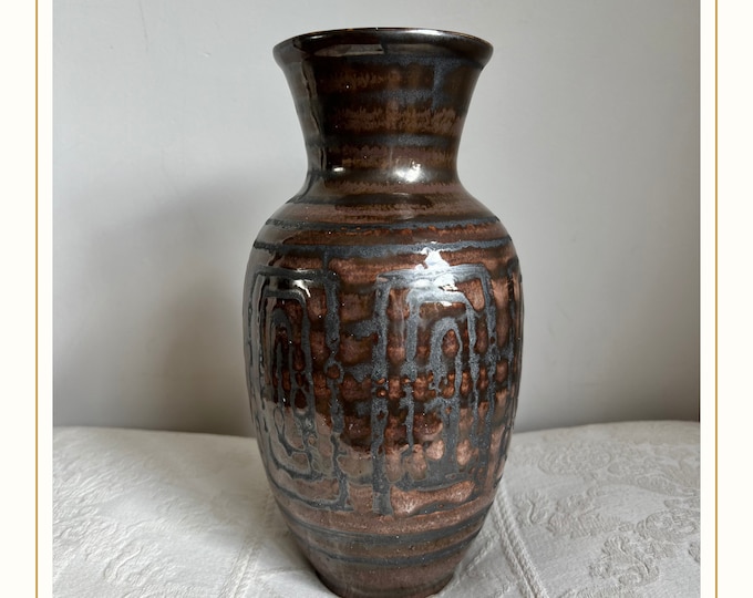 Featured listing image: Stunning vintage Cinque Ports Pottery - The Monastery, tall shaped vase