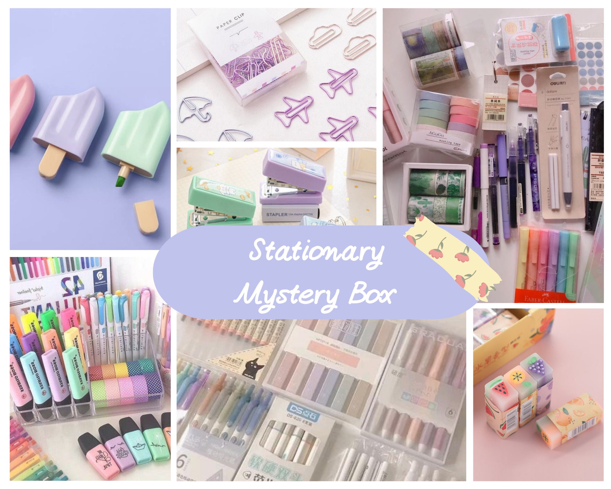 Stationary Mystery Box surprise Box stationary Supplies Etsy