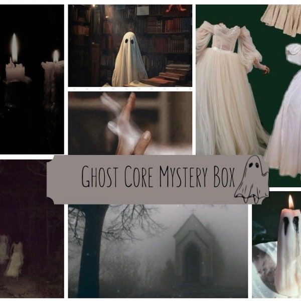 Ghost Core Mystery Box•Halloween mystery bundle •Thrifted clothing bundle •ghost gift box•surprise box •Halloween gift •ghostly themed box