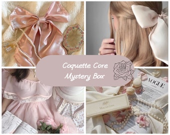 Coquette Core Mystery Box|coquette-stijlbundel|coquette verrassingsdoos|verjaardagscadeaudoos|cottage core coquette