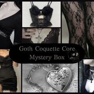 Goth Coquette Core Mystery Box• gothic mystery box •gothic coquette style •birthday gift box