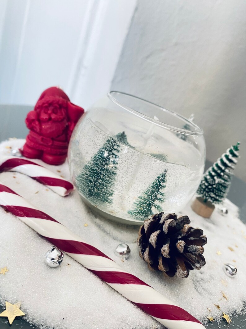 Christmas Jelly Candlegel Candle Christmas Tree Etsy