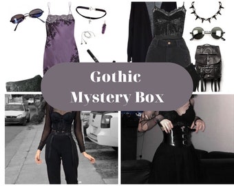 Gothic Mystery Box clothing Bundle surprise box vintage clothes goth style gift box birthday