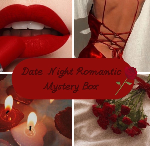 Coffret mystère romantique Date Night | boîte surprise | Cadeau pour la Saint-Valentin