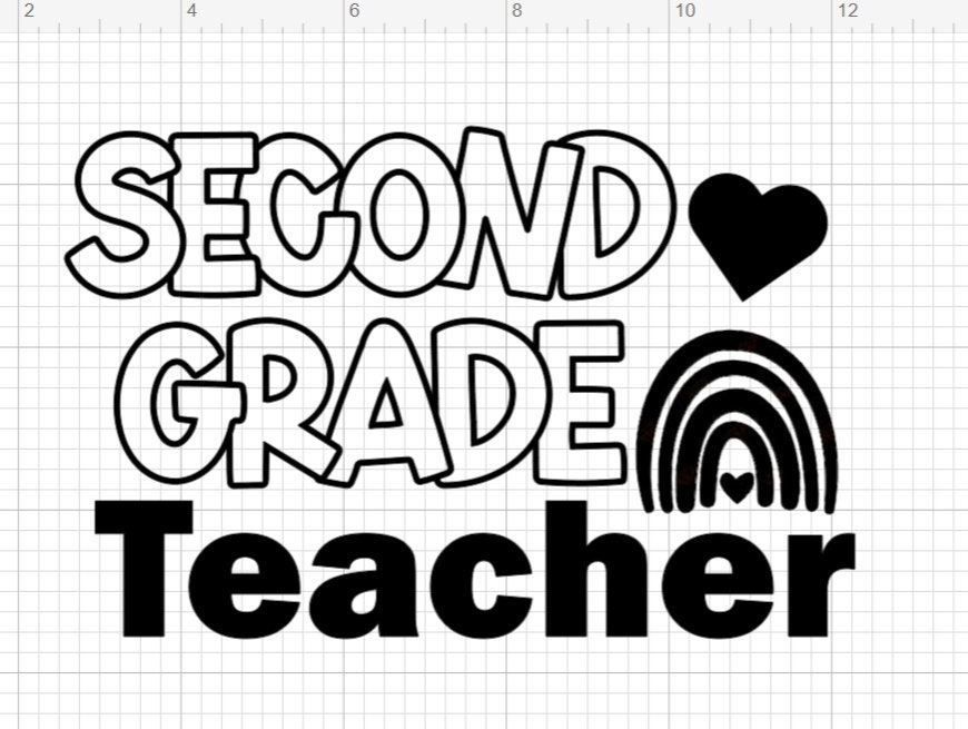 2nd Grade Teacher SVG Second Grade SVG Back to School Svg Etsy
