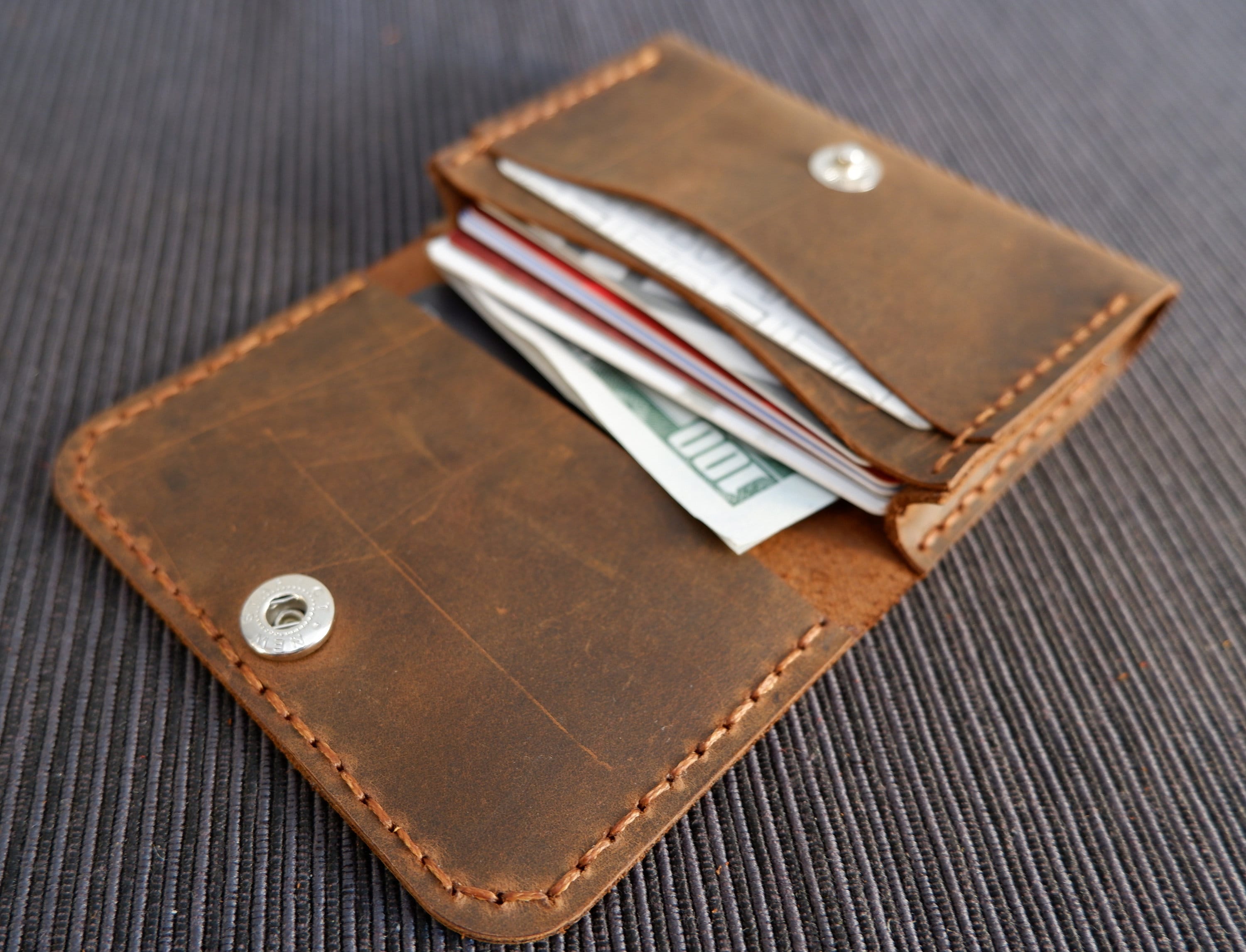 crazy horse leather card holder,personalized leather card holder with snap,wallet woman small,small leather wallet,business card case