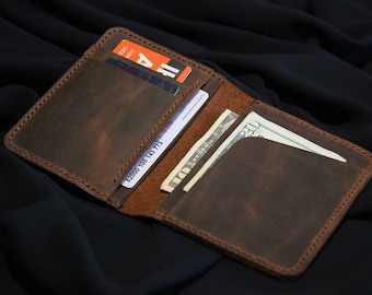 personalized slim wallet,one year anniversary gifts for boyfriend,custom slim wallet cash,full grain leather slim wallet