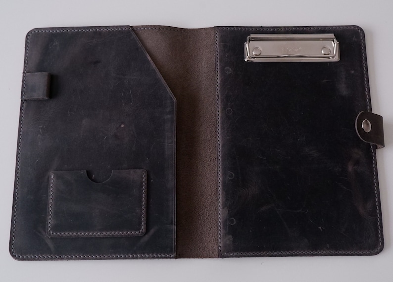 Personalized Leather Clipboard With A5 Notebook Etsy