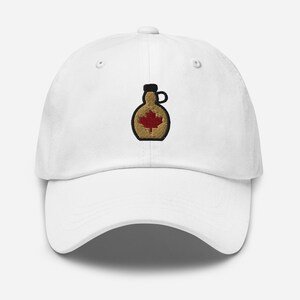 Ahornsirup gestickte Baseballkappe, Ahornsirup Geschenk, niedliche Stickerei Baseballmütze, Ahornsirup Papa Hut, Ahornsirup Flasche Stickerei