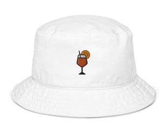 Aperol Spritz Embroidered Bucket Hat
