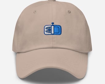Gorra de béisbol bordada con sardinas / Gorra de papá con pescado enlatado