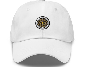 Waffle Embroidered Hat | Breakfast Lover Baseball Cap