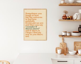 PRINTABLE WALL ART - I Wonder If There&#39;s More?