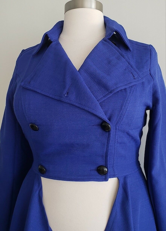 royal blue plus size coat
