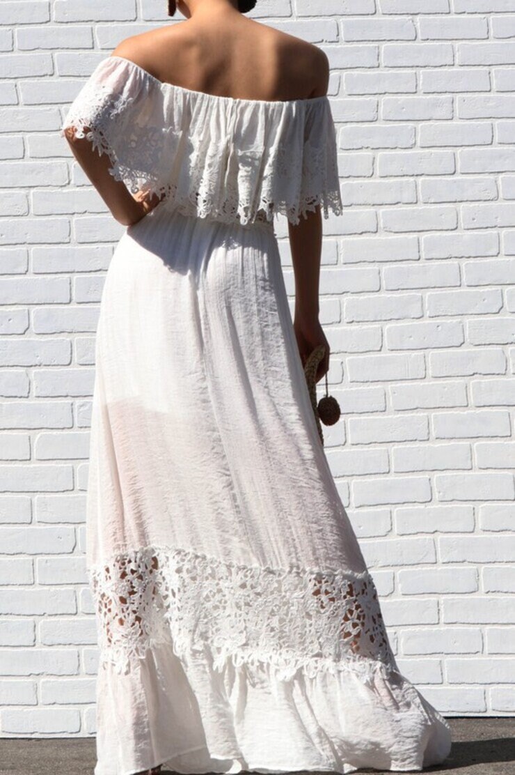 maxi dress with ruffle sleeves Shona Joy - Agnes Draped Ruffle Maxi Dress
