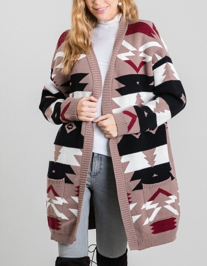 Tribal Mocha Cardigan