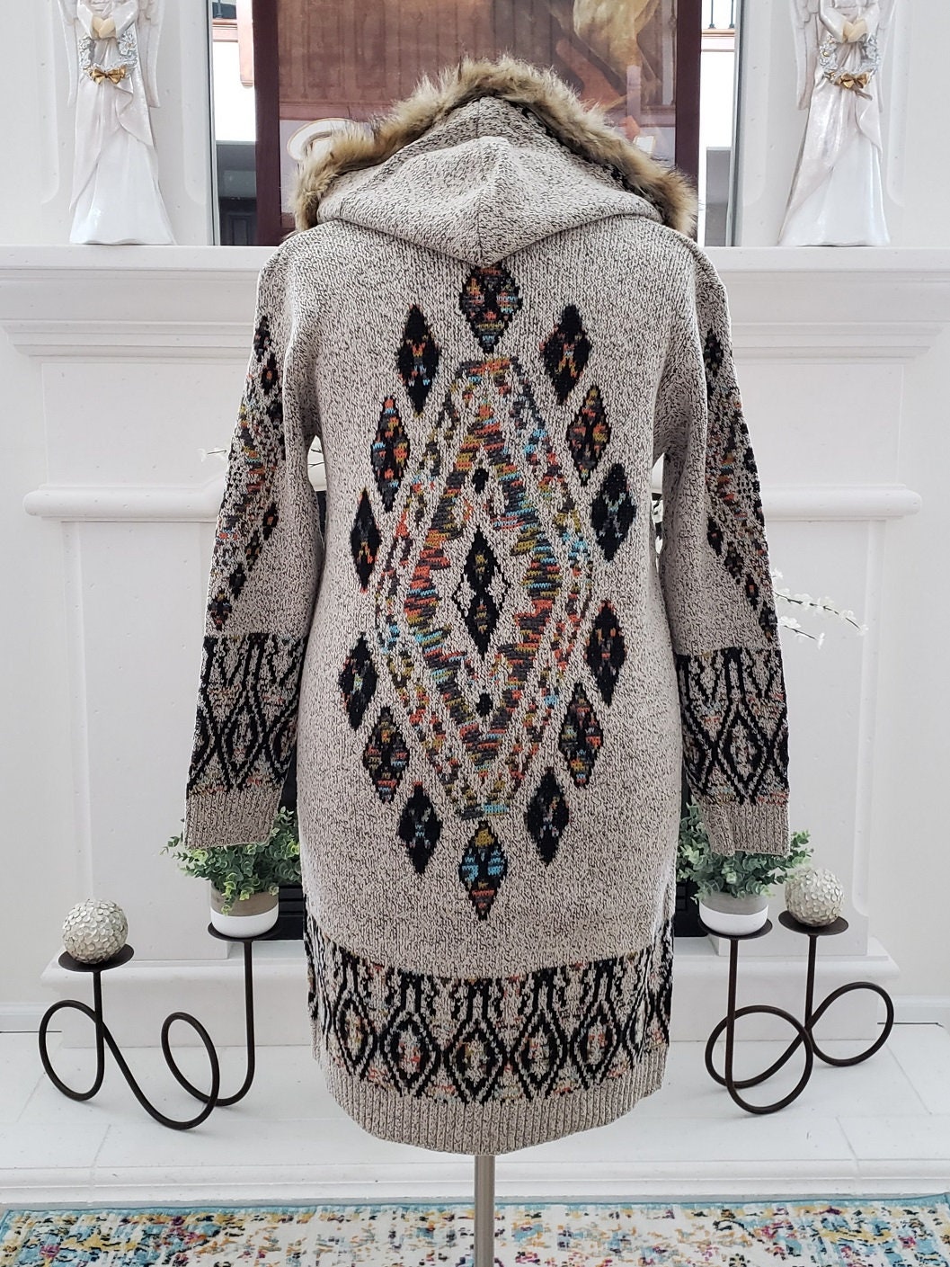 Aztec store sweater coat