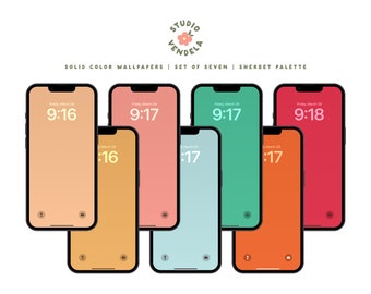 Solid Color Wallpapers | Winter Palette - Instant Digital Download, for ...