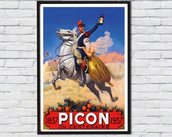 Picon Vintage Food&Drink Poster - Wall Decor /Canvas Print /Gift Poster Print  Buy 2 Get 1 Free /Ships in 24 Hours