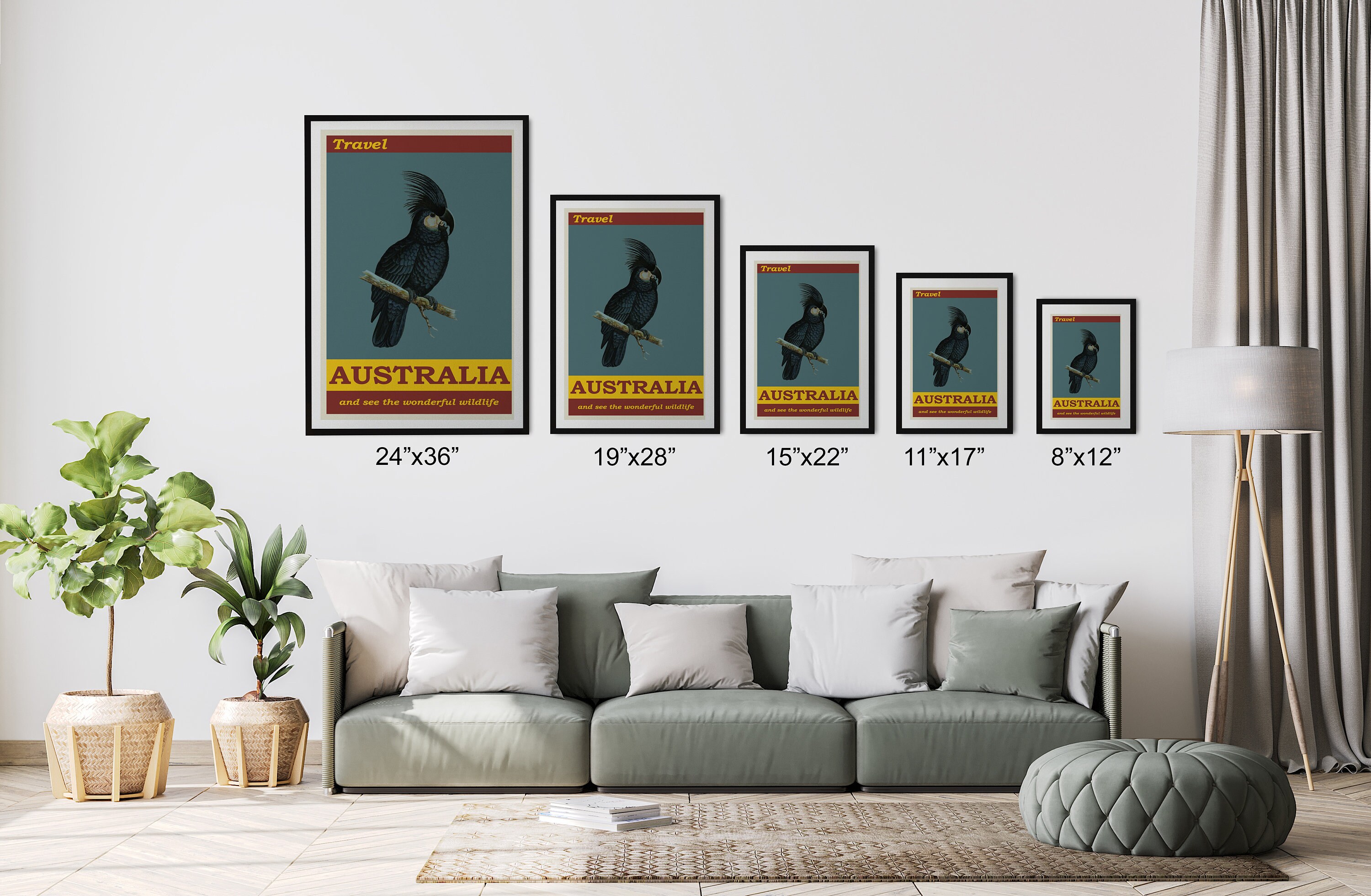 Australia Vintage Travel Poster Wall Art Home Decor Etsy UK