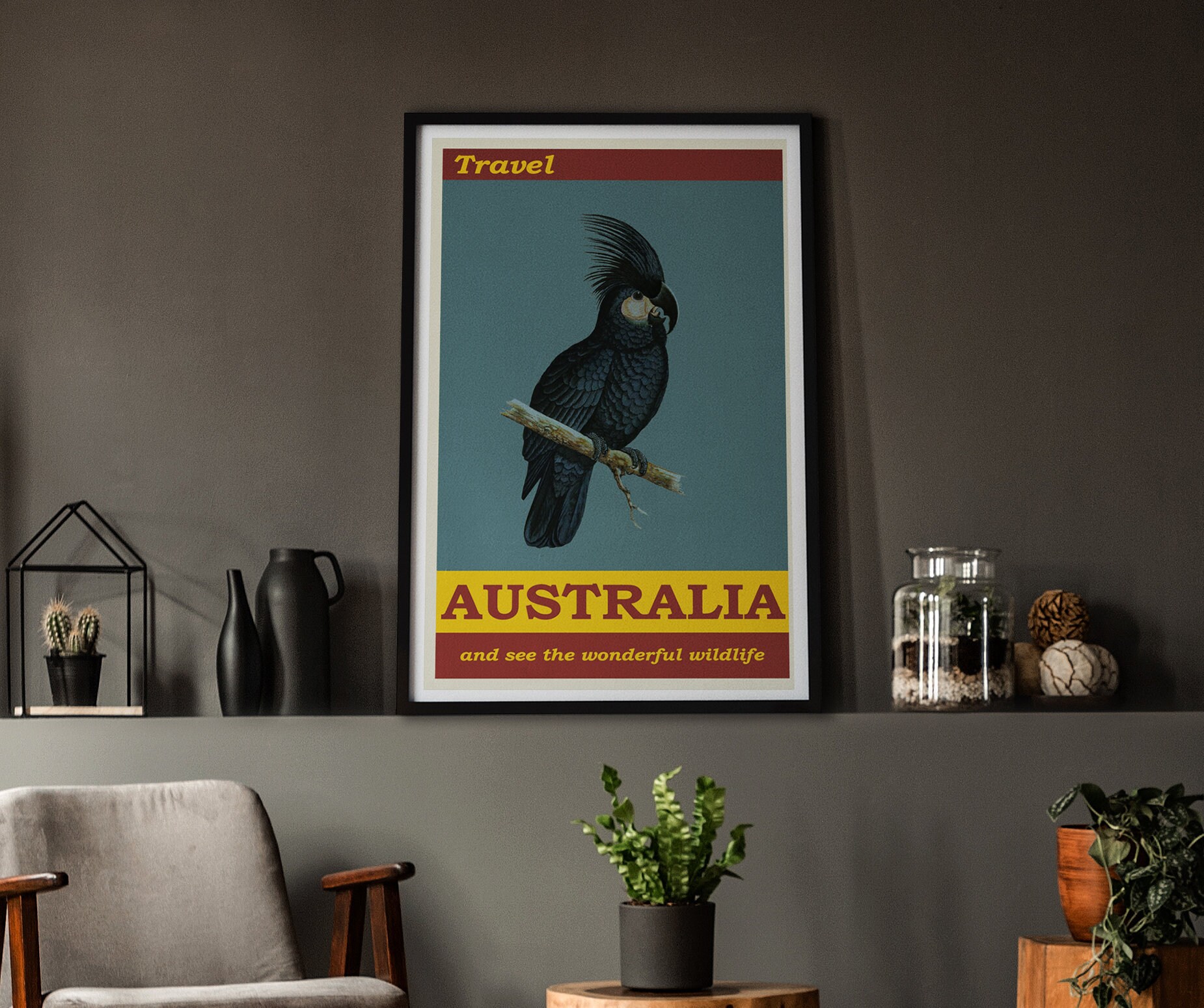 Australia Vintage Travel Poster Wall Art Home Decor Etsy UK