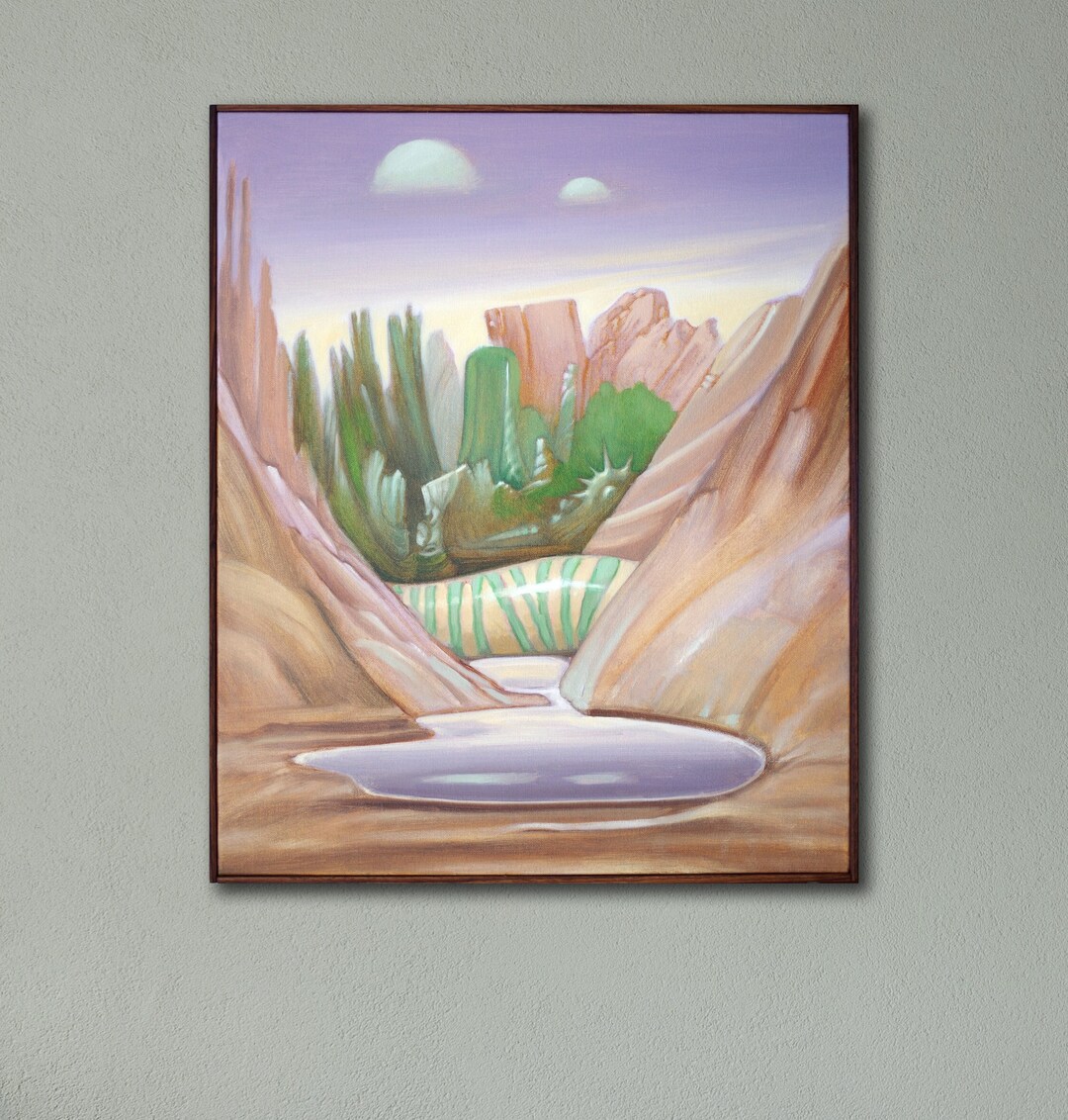 Psychedelic Art, Fantasy Art, Surrealism, Dream Art 24x20 Framed Wall ...