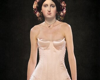 Madame Moitessier Art Print: Simone Rocha Corset Dress, Elle Magazine