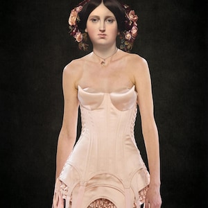 Stampa artistica di moda in formato A3 in edizione limitata "Madame Moitessier indossa Simone Rocha"