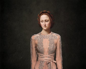 Limited Edition FIne Art A3 Giclee Print 'Valentino 1530'
