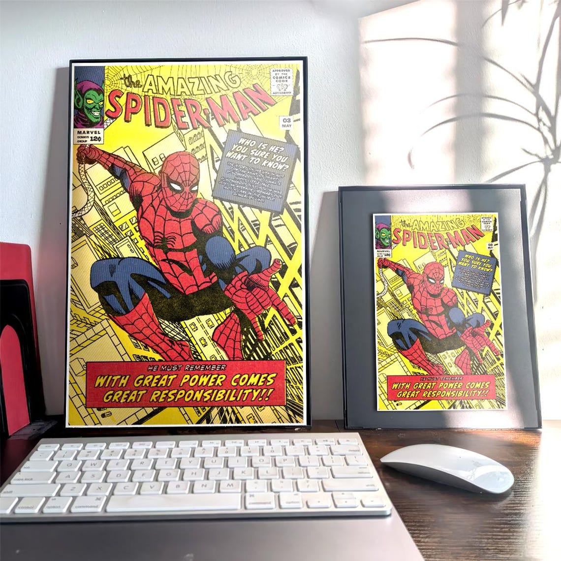 Spiderman Comic Wall Art, Movie Poster Recreation - Etsy