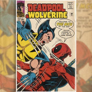 11x17 Deadpool & Wolverine Comic Inspired Movie Poster