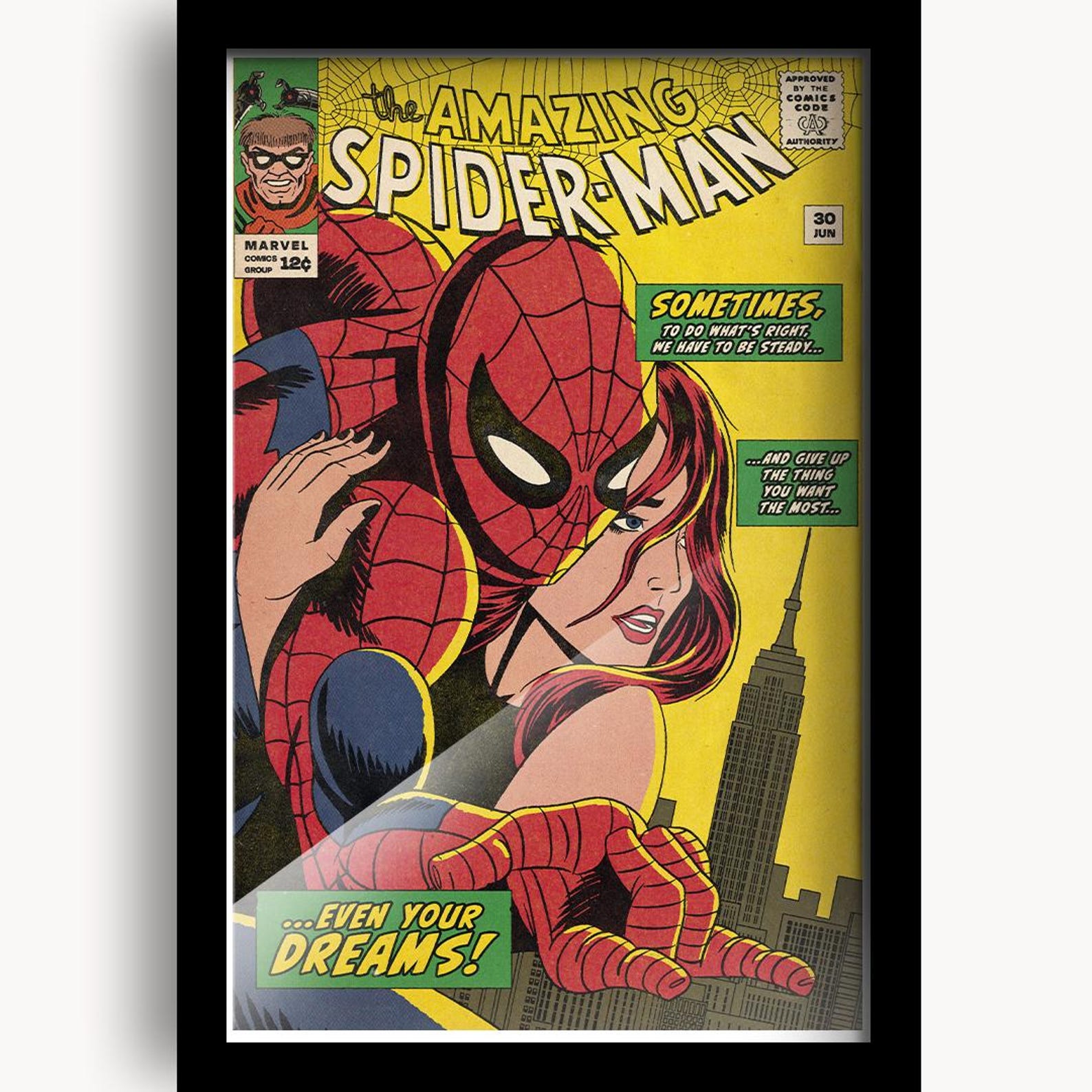 Spiderman Comic Poster, Movie Poster Recreation - Etsy