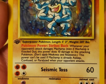 1st Edition POKMON MACHAMP HOLO Card - Etsy
