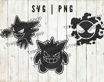 Pokemon halloween,Gengar svg, Haunter svg, pokemon svg, pokemon, gengar, gengar cricut svg, gengar clipart, pokemon clipart
