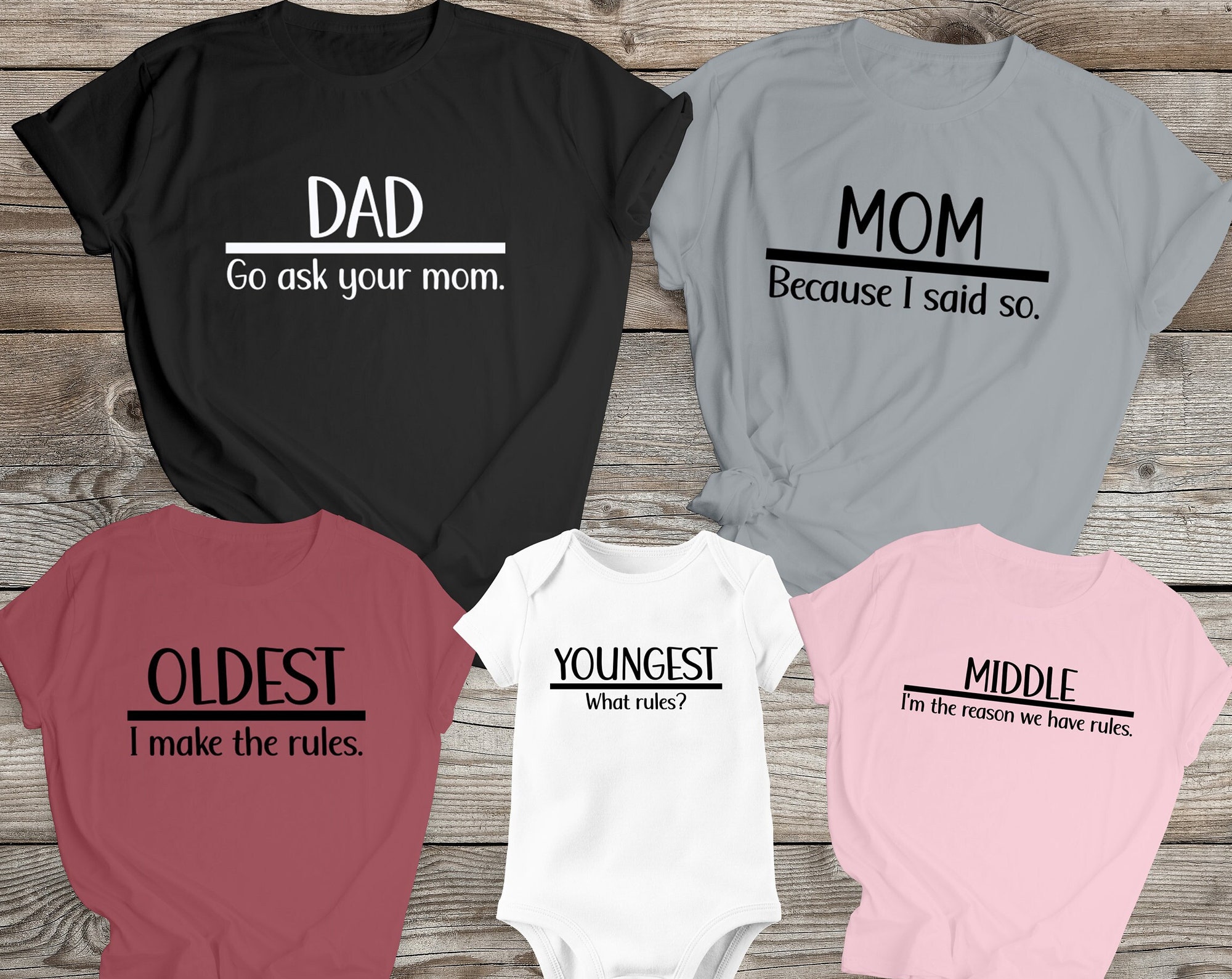 Discover Family Rules Matching Family Shirts