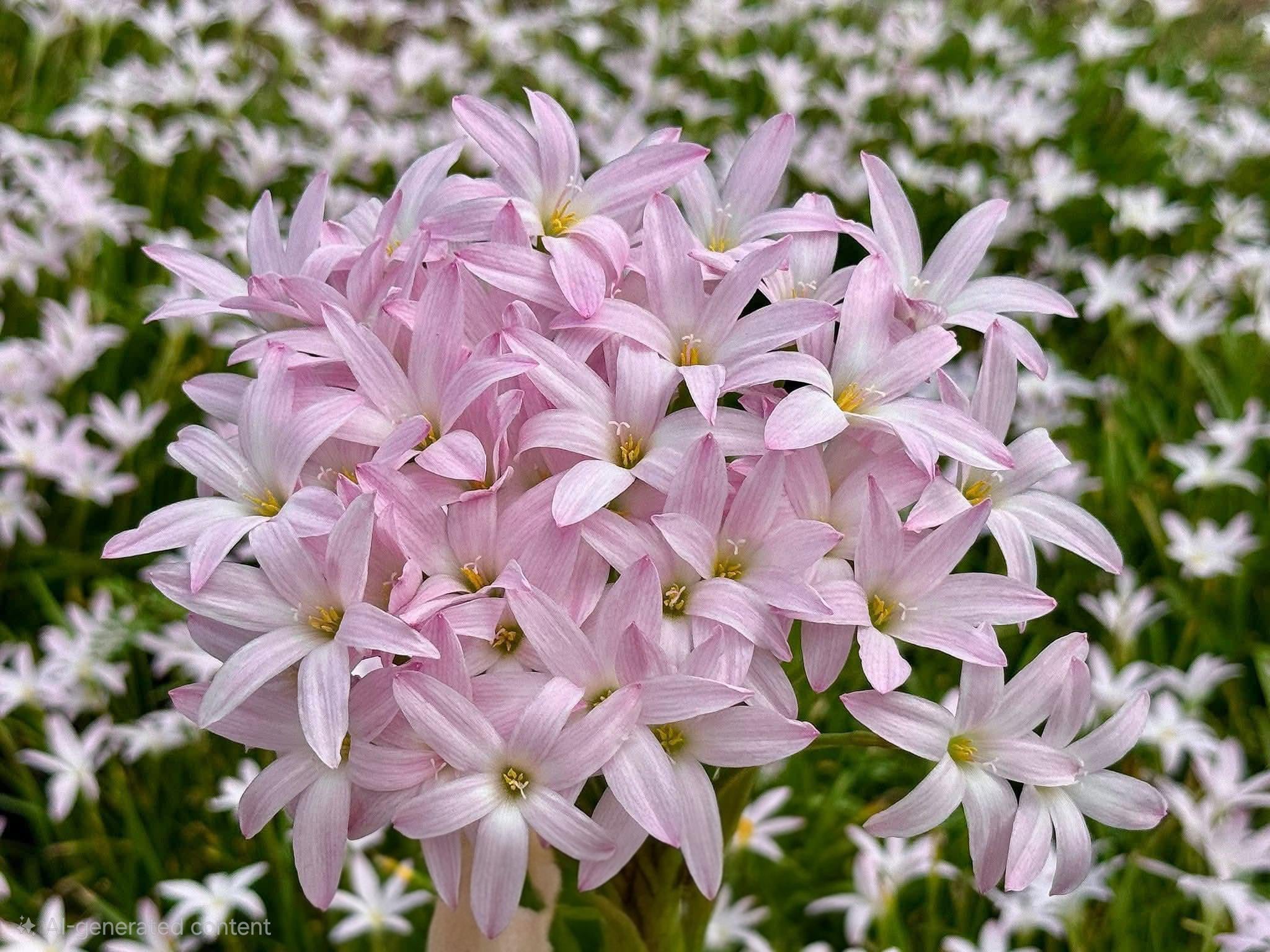 10 New ! Z.FIRST LOVE Pink and White Rain Lily Bulbs