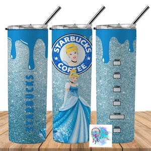 Cinderella Starbucks, 20oz Tumbler, Stainless Steel, Sublimation