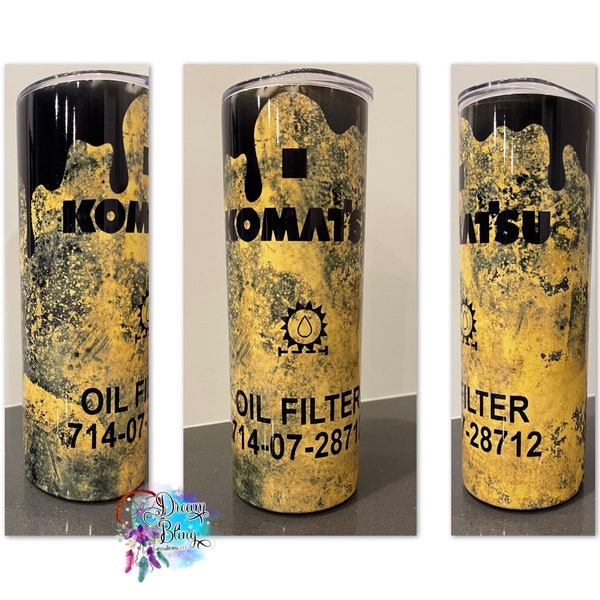 Tumbler Designs Oil Filter Etsy