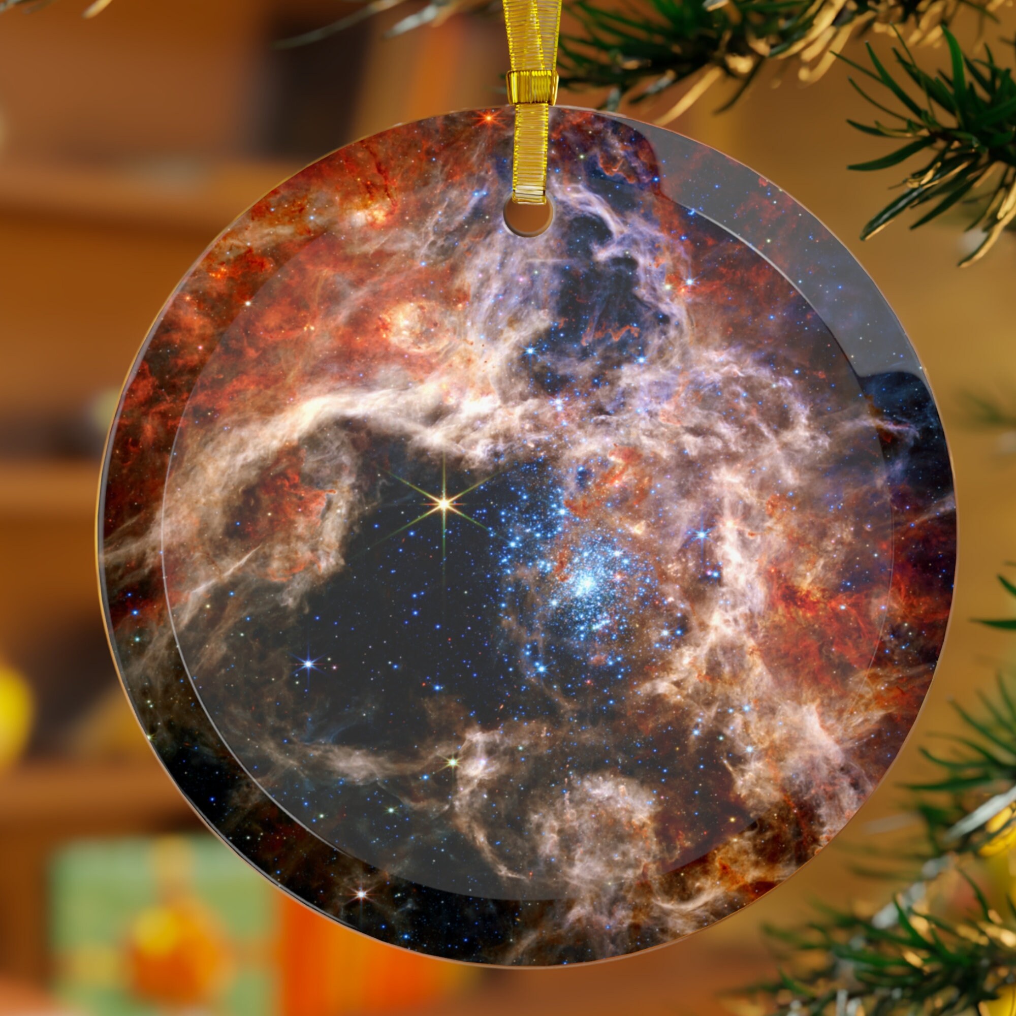 James b Space Telescope Christmas Tree Ornament Southern Ring Nebula