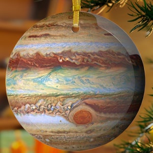 Planet Jupiter Christmas Tree Ornaments Solar System Ornaments Planet Ornaments Space Ornaments NASA Space Gifts for Men Astronomy Gifts