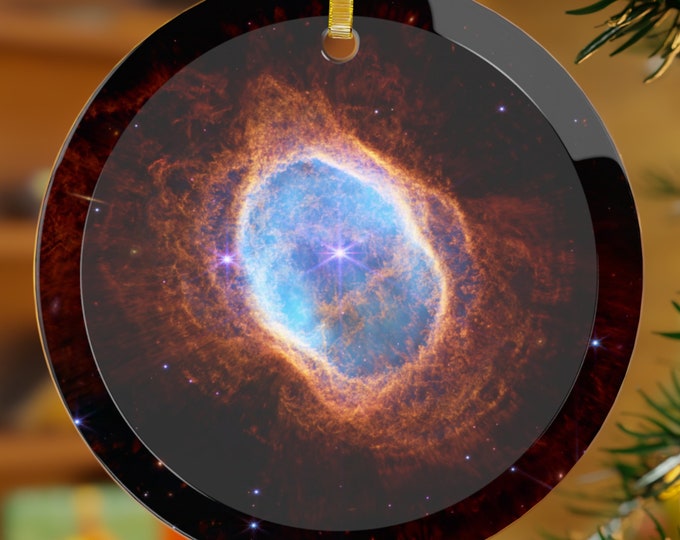 Telescope Personalized Ornament Night Sky Astronomy Hand