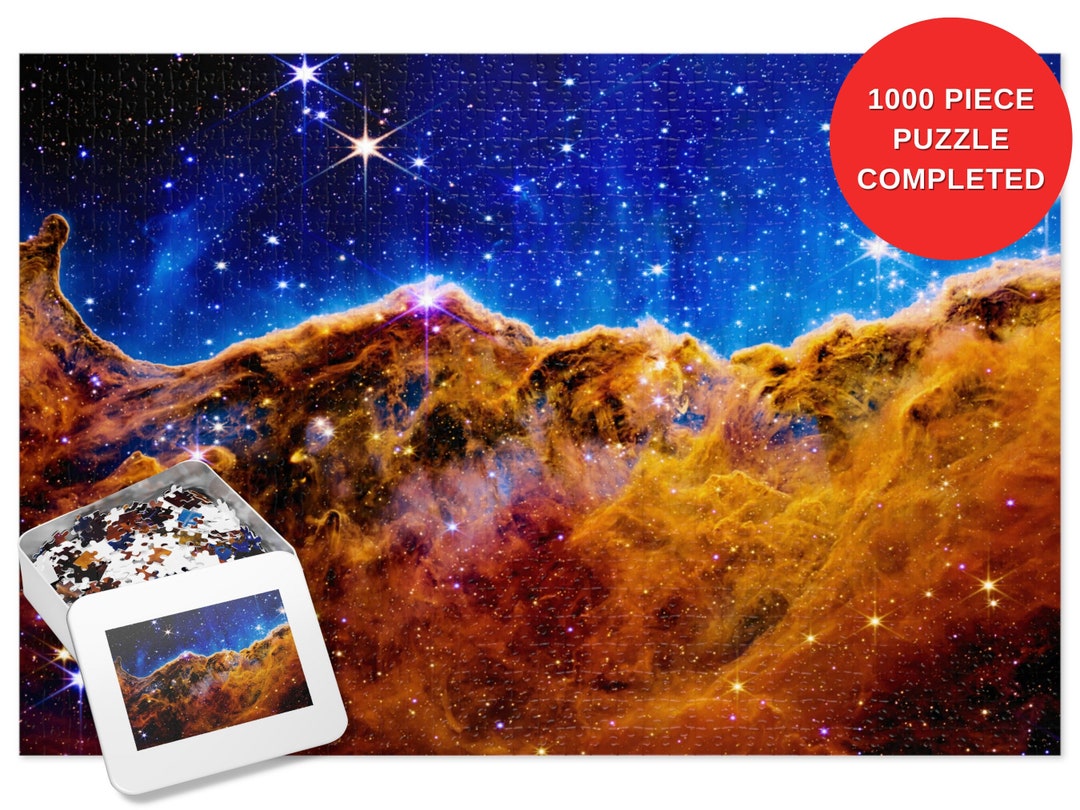 James b Space Telescope Jigsaw Puzzles for Adults of Cosmic Cliffs